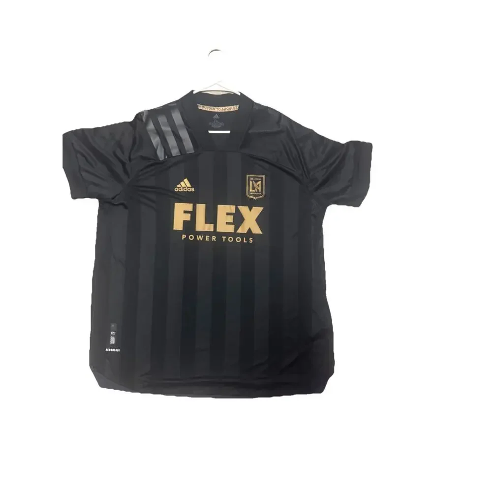 NWOT LAFC Adidas Blackout Soccer Jersey FLEX Power Tools Mens 2XL